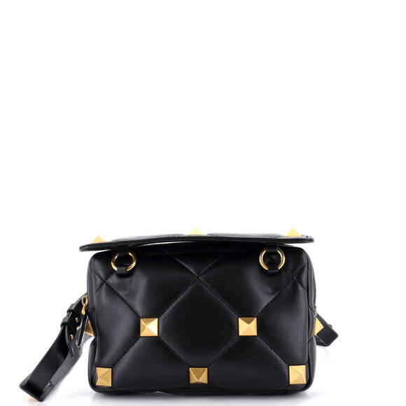 Valentino Garavani Handbags - Valentino Garavani Small Roman Stud Crossbody Bag Quilted Leather